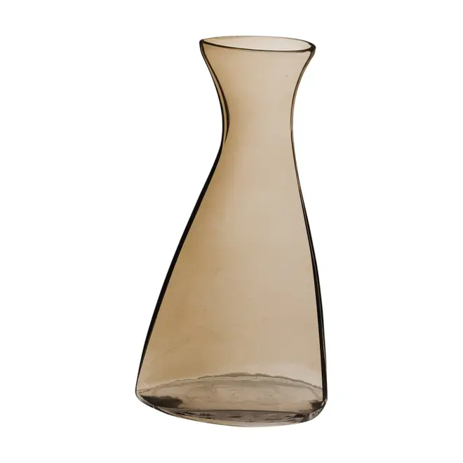 VASO GARRAFA 23 CM LUNDI - MARROM/MANJERICÃO - Foto 1