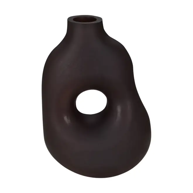 VASO 25 CM BAHIR - MARROM/MANJERICÃO - Foto 1