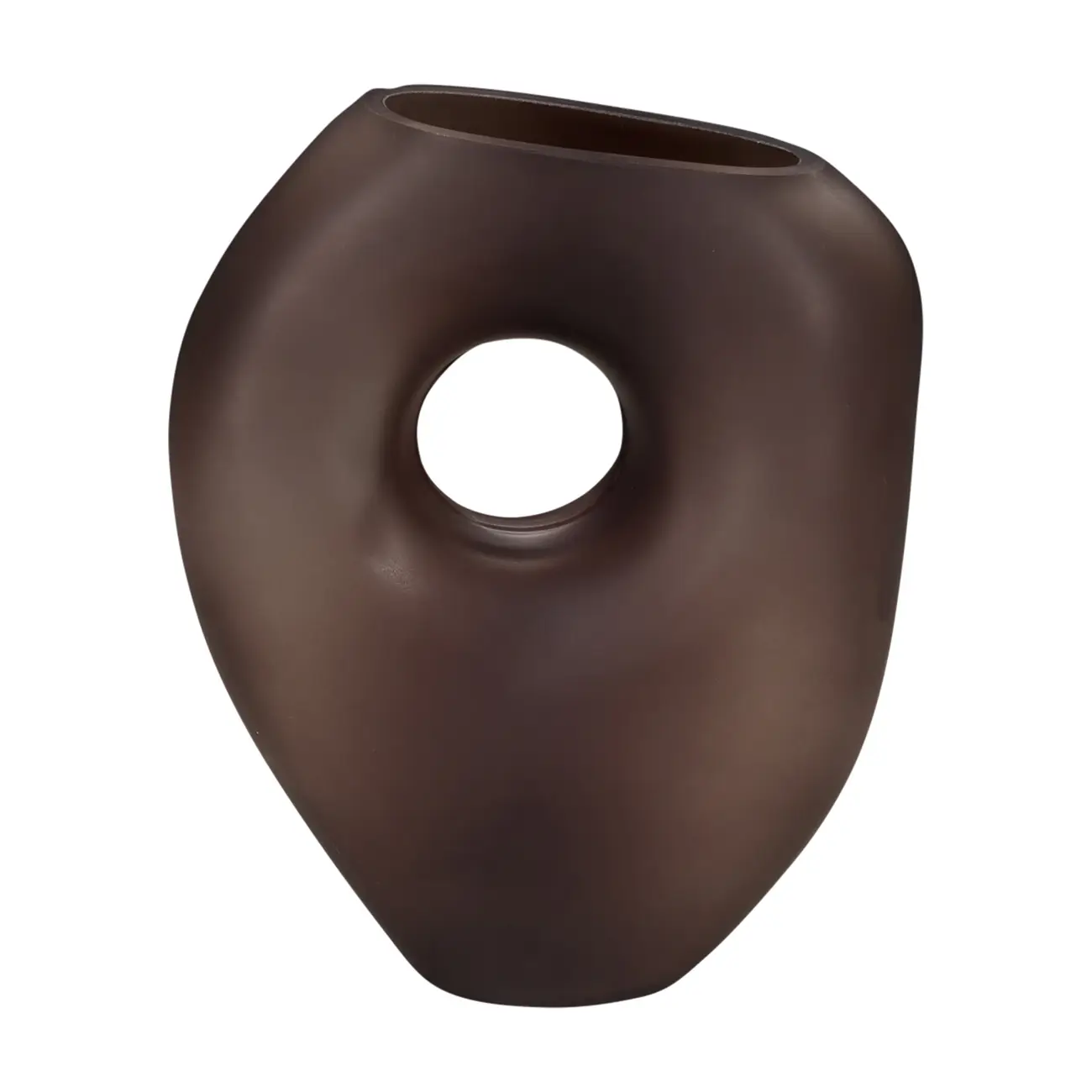 VASO 22 CM BAHIR - MARROM/MANJERICÃO - Foto 1