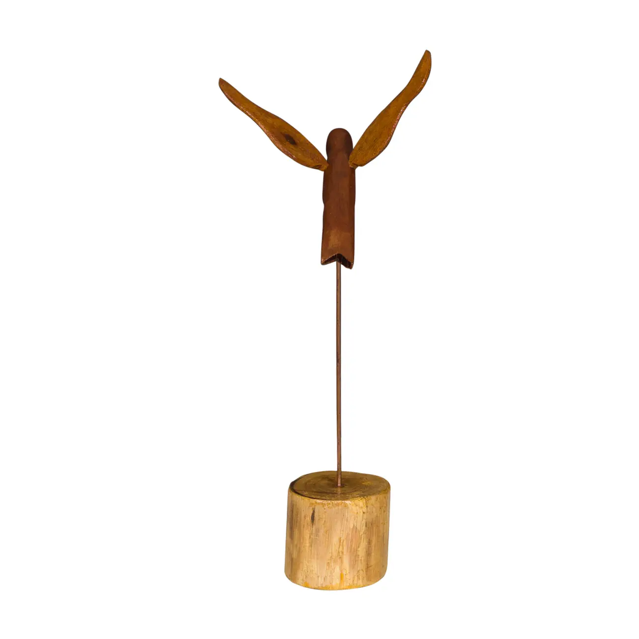 ADORNO MESA BEIJA FLOR 25 CM É DE MINAS - PINUS NATURAL - Foto 3