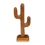 ADORNO CACTUS 23 CM É DE MINAS - MADEIRA/CASTANHO - Foto 1