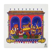 LUGAR AMERICANO 35 CM X 35 CM GUARNICÊ - BRANCO/MULTICOR - Foto 1