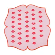 LUGAR AMERICANO 40 CM X 40 CM COZINHA ENCANTADA DA RAÍZA COSTA - LARANJA/ROSA - Foto 1