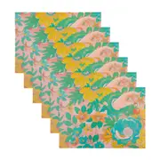 LUGAR AMERICANO 42 CM X 29 CM COM 6 PEÇAS COZINHA ENCANTADA DA RAÍZA COSTA - MULTICOR - Foto 1