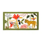 TOALHA DE BANHO 67 CM X 1,30 M BICHARADA SELVA - BRANCO/MULTICOR - Foto 4