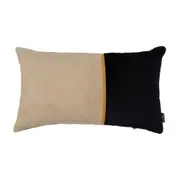 ALMOFADA 50 CM X 30 CM JAZZ - PRETO/AREIA - Foto 1