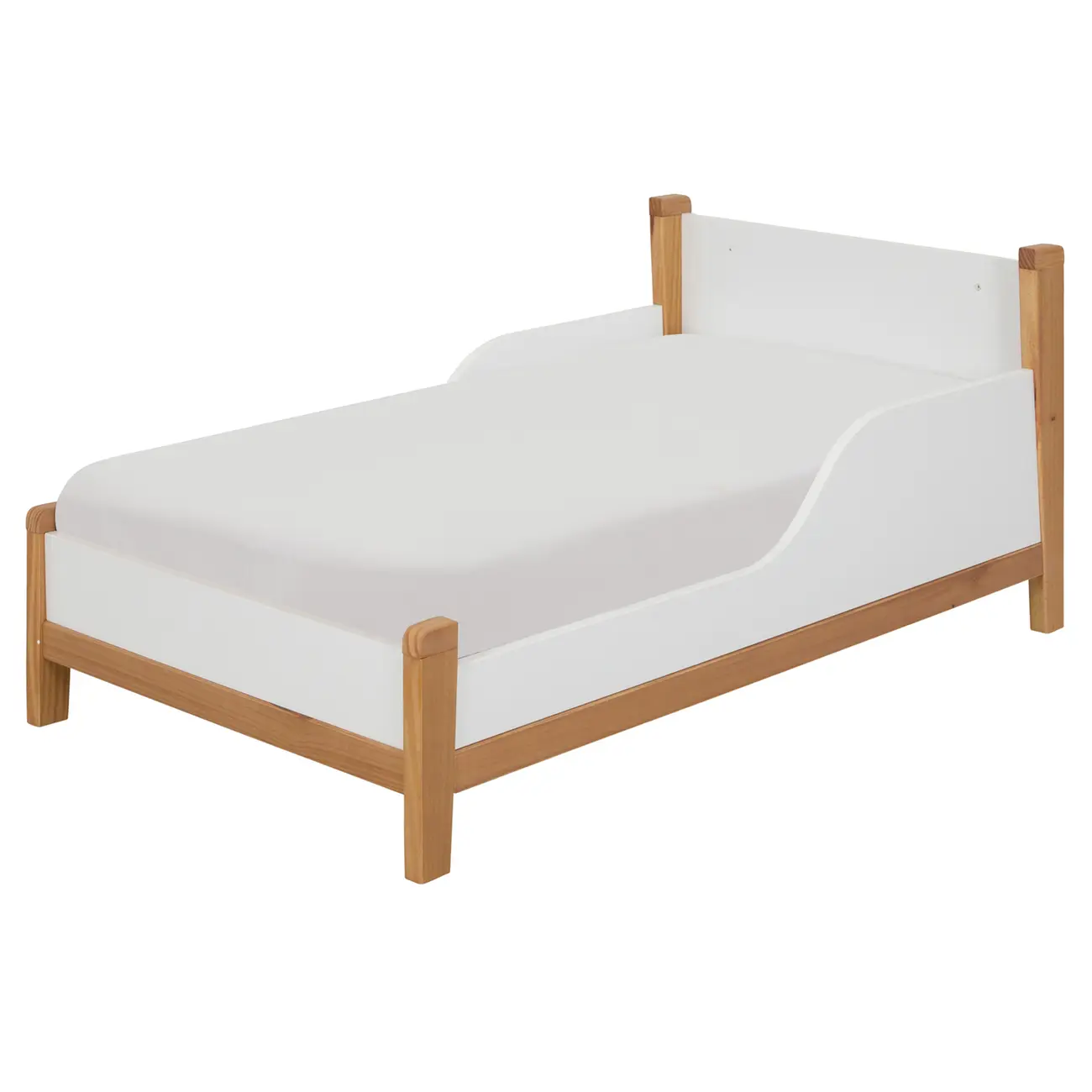 BERÇO 70 CM 2 EM 1 - BERÇO MINICAMA PICOLÉ - BRANCO/TAUARI - Foto 2