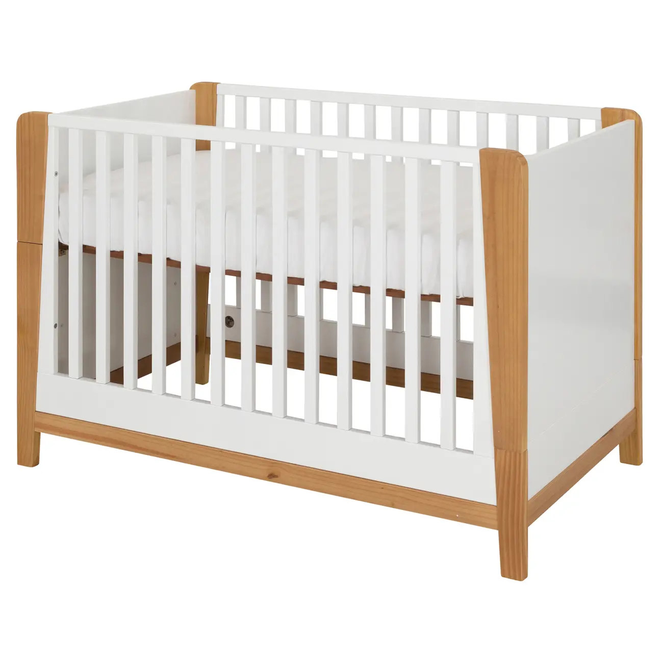 BERÇO 70 CM 2 EM 1 - BERÇO MINICAMA PICOLÉ - BRANCO/TAUARI - Foto 3