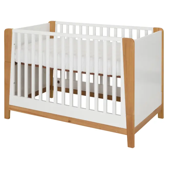 BERÇO 70 CM 2 EM 1 - BERÇO MINICAMA PICOLÉ - BRANCO/TAUARI - Foto 3