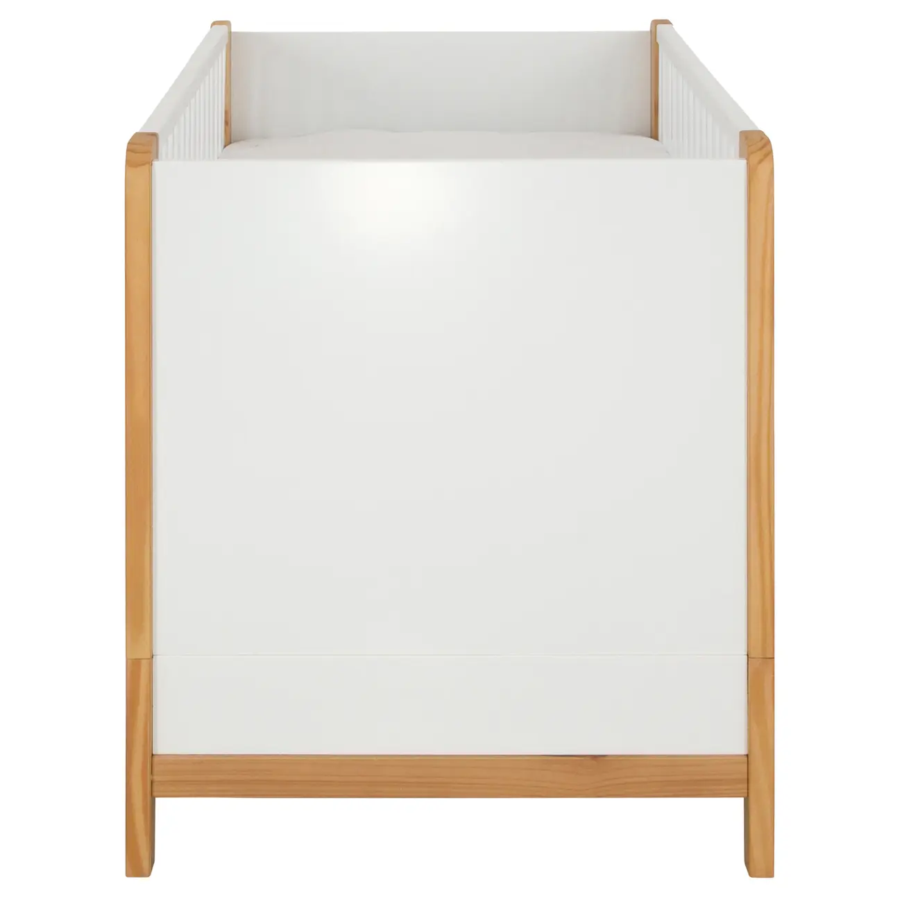 BERÇO 70 CM 2 EM 1 - BERÇO MINICAMA PICOLÉ - BRANCO/TAUARI - Foto 4