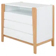 CÔMODA 3 GAVETAS 1,04 M X 58 CM PICOLÉ - BRANCO/TAUARI - Foto 3