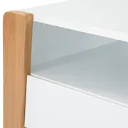CÔMODA 3 GAVETAS 1,04 M X 58 CM PICOLÉ - BRANCO/TAUARI - Foto 5