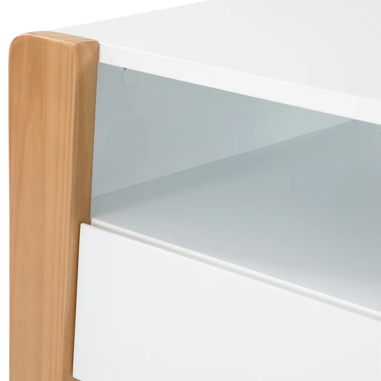 CÔMODA 3 GAVETAS 1,04 M X 58 CM PICOLÉ - BRANCO/TAUARI - Foto 5