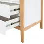 CÔMODA 3 GAVETAS 1,04 M X 58 CM PICOLÉ - BRANCO/TAUARI - Foto 6