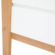 CÔMODA 3 GAVETAS 1,04 M X 58 CM PICOLÉ - BRANCO/TAUARI - Foto 7