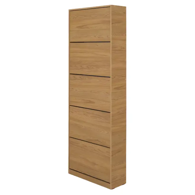 SAPATEIRA PISO/PAREDE 5 PORTAS BASCULANTES FAMILY - OAK TAMMI - Foto 3