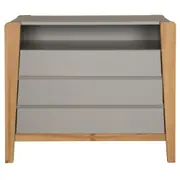 CÔMODA 3 GAVETAS 1,04 M X 58 CM PICOLÉ - CINZA/TAUARI - Foto 1