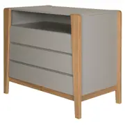 CÔMODA 3 GAVETAS 1,04 M X 58 CM PICOLÉ - CINZA/TAUARI - Foto 3