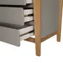 CÔMODA 3 GAVETAS 1,04 M X 58 CM PICOLÉ - CINZA/TAUARI - Foto 6