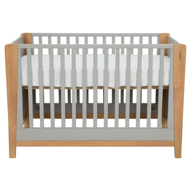 BERÇO 70 CM 2 EM 1 - BERÇO MINICAMA PICOLÉ - CINZA/TAUARI - Foto 1