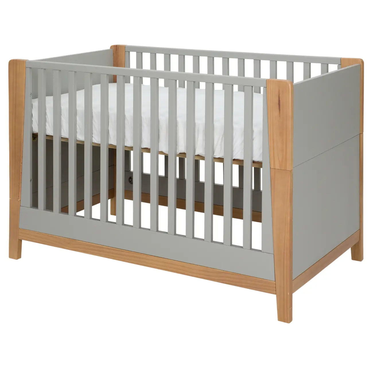 BERÇO 70 CM 2 EM 1 - BERÇO MINICAMA PICOLÉ - CINZA/TAUARI - Foto 3