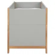 BERÇO 70 CM 2 EM 1 - BERÇO MINICAMA PICOLÉ - CINZA/TAUARI - Foto 4