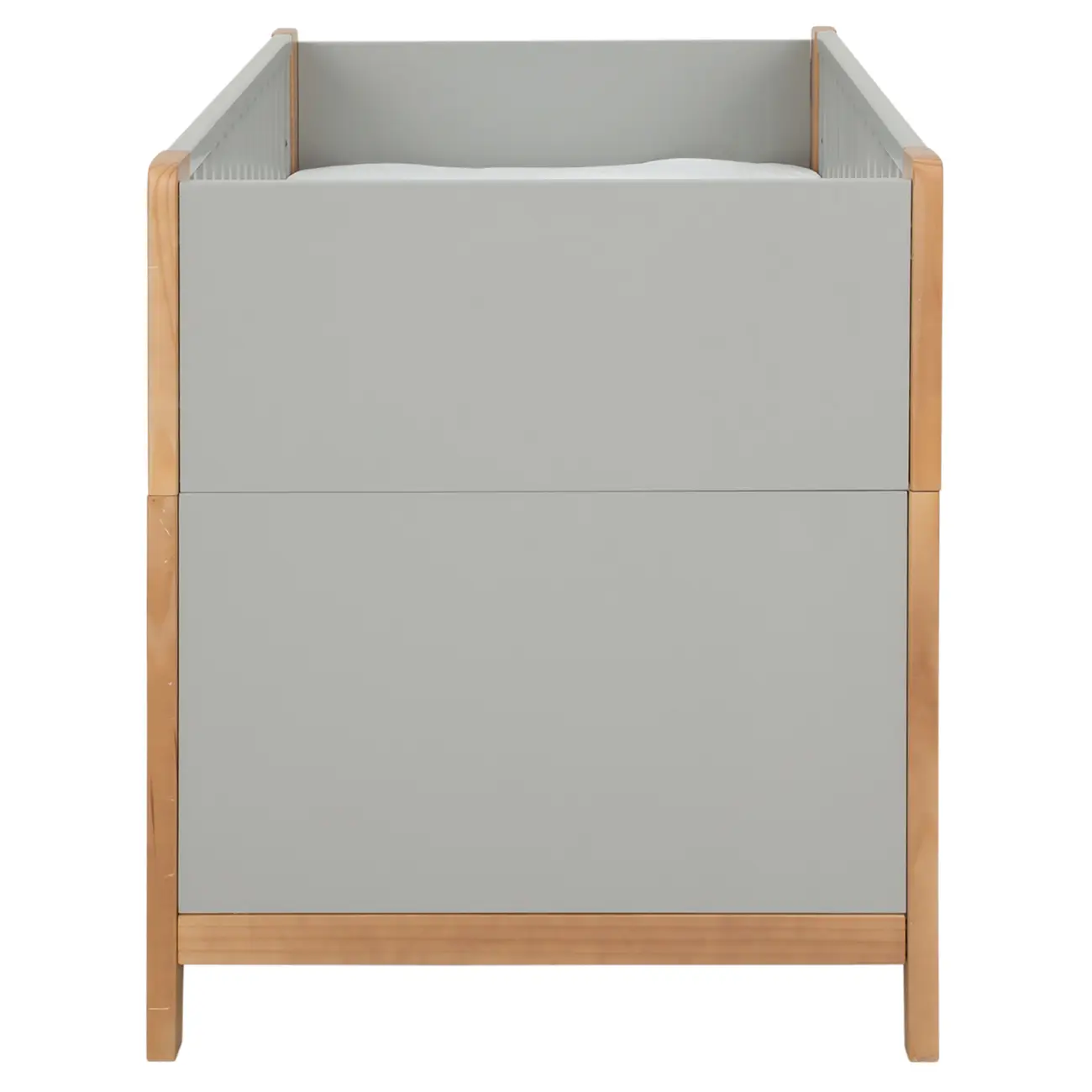 BERÇO 70 CM 2 EM 1 - BERÇO MINICAMA PICOLÉ - CINZA/TAUARI - Foto 4
