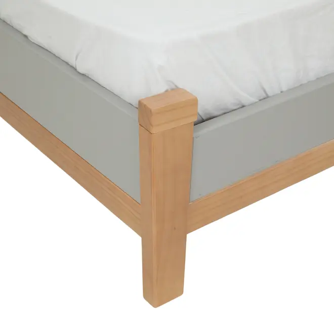 BERÇO 70 CM 2 EM 1 - BERÇO MINICAMA PICOLÉ - CINZA/TAUARI - Foto 10