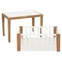 MINIBERÇO 47 CM 3 EM 1 - BERÇO MESA INFANTIL CAIXA ORGANIZADOR PICOLÉ - BRANCO/TAUARI - Foto 2