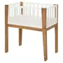 MINIBERÇO 47 CM 3 EM 1 - BERÇO MESA INFANTIL CAIXA ORGANIZADOR PICOLÉ - BRANCO/TAUARI - Foto 3
