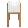 MINIBERÇO 47 CM 3 EM 1 - BERÇO MESA INFANTIL CAIXA ORGANIZADOR PICOLÉ - BRANCO/TAUARI - Foto 4