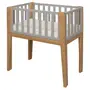 MINIBERÇO 47 CM 3 EM 1 - BERÇO MESA INFANTIL CAIXA ORGANIZADOR PICOLÉ - CINZA/TAUARI - Foto 3