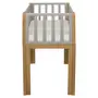 MINIBERÇO 47 CM 3 EM 1 - BERÇO MESA INFANTIL CAIXA ORGANIZADOR PICOLÉ - CINZA/TAUARI - Foto 4