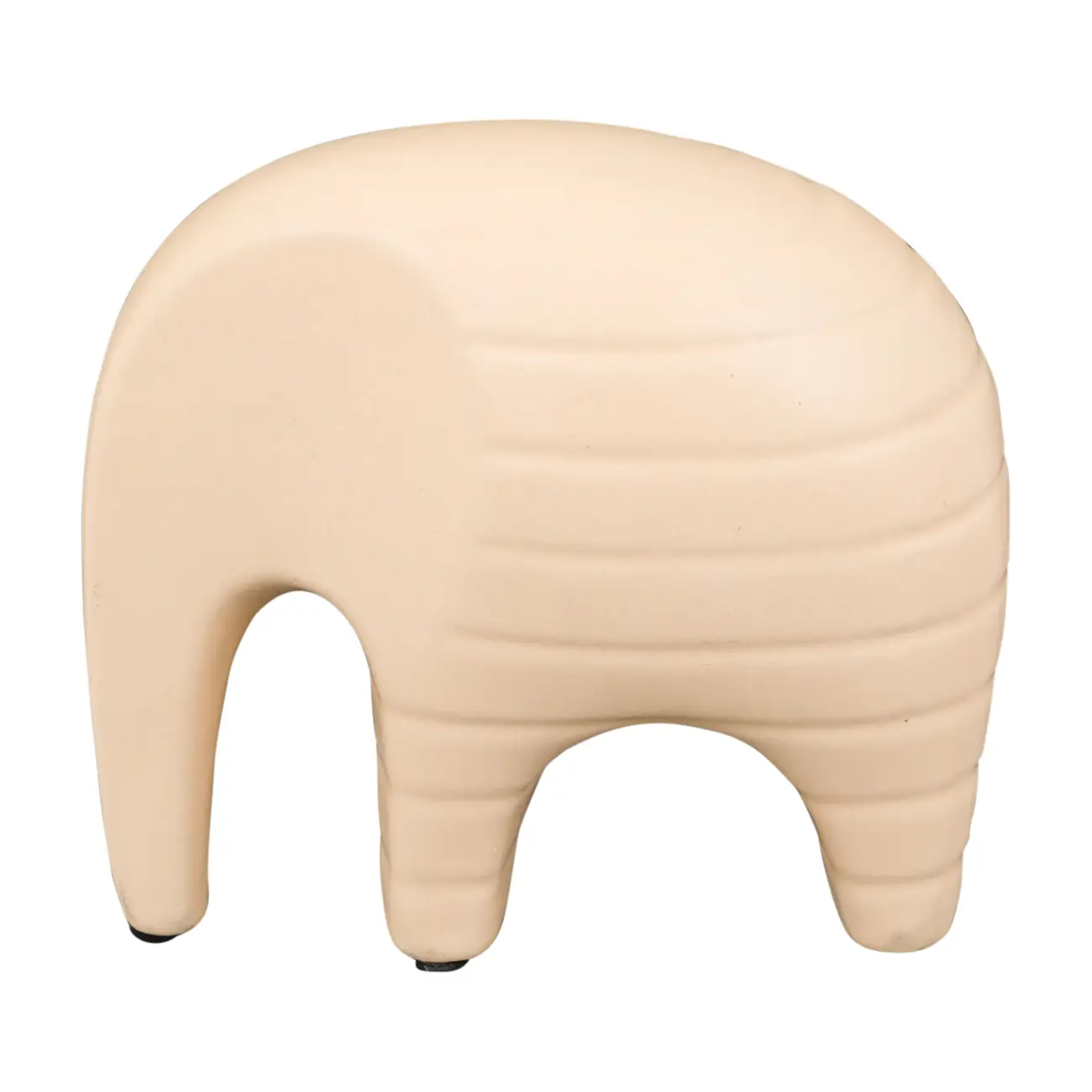 ADORNO ELEFANTE 14 CM RESERVA - AREIA - Foto 1