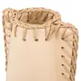 VASO DECORATIVO 24 CM CROCHETANDO - AREIA/FIBRA CLARA - Foto 3