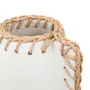 VASO JARRA DECORATIVA 17 CM CROCHETANDO - BRANCO/FIBRA CLARA - Foto 3