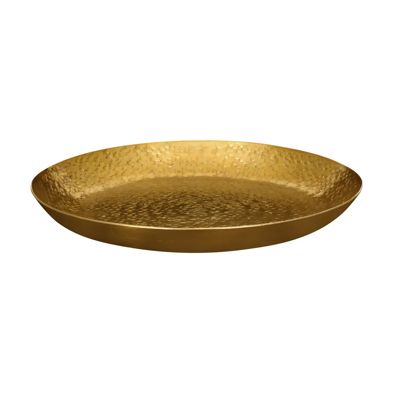 CENTRO DE MESA 30 CM MILLO MARTELLATO - OURO - Foto 1
