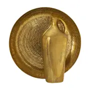 CENTRO DE MESA 30 CM MILLO MARTELLATO - OURO - Foto 4