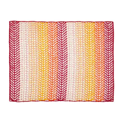 LUGAR AMERICANO 45 CM X 35 CM BORDADO FILÉ DEGRADÊ
