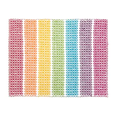 LUGAR AMERICANO DOBRÁVEL 46 CM X 36 CM BORDADO FILÉ