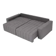 SOFÁ-CAMA RETRÁTIL E RECLINÁVEL 3 LUGARES SNOOZE - CINZA - Foto 7