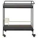 PRETO/OURO - CARRINHO 73 CM X 40 CM FRANC