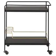 CARRINHO 73 CM X 40 CM FRANC - PRETO/OURO - Foto 1