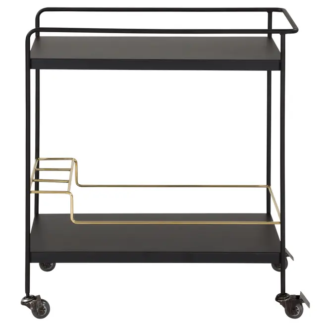CARRINHO 73 CM X 40 CM FRANC - PRETO/OURO - Foto 1