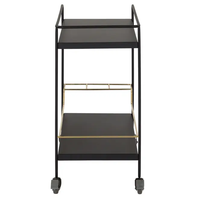 CARRINHO 73 CM X 40 CM FRANC - PRETO/OURO - Foto 3