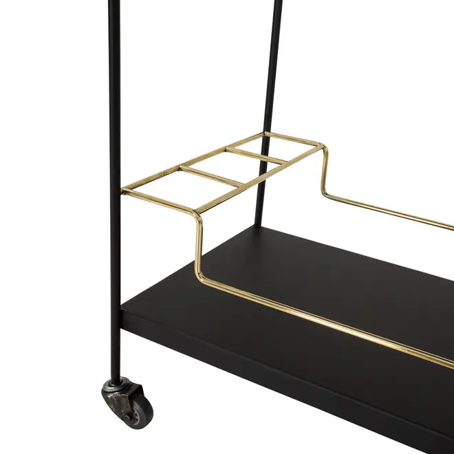 CARRINHO 73 CM X 40 CM FRANC - PRETO/OURO - Foto 5