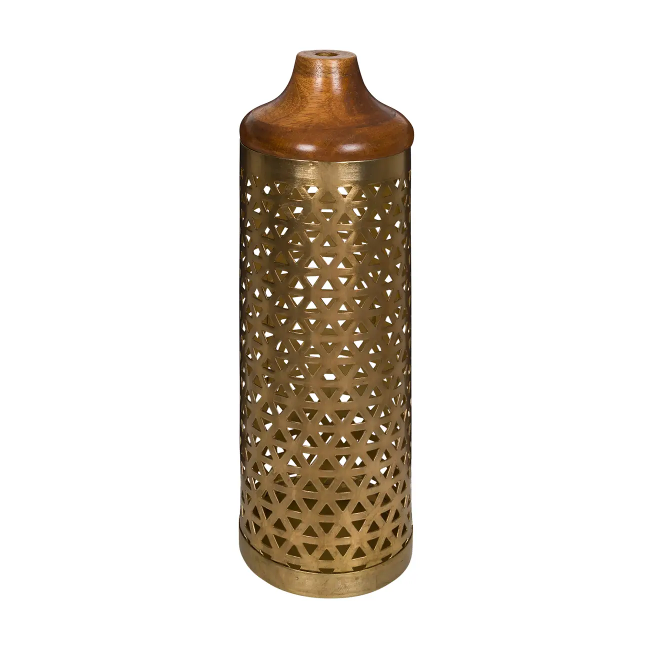 VASO DECORATIVO 35 CM BERWICK - MANGO/OURO VELHO - Foto 1