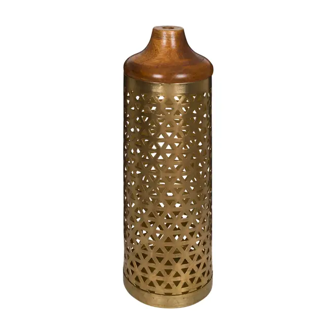 VASO DECORATIVO 35 CM BERWICK - MANGO/OURO VELHO - Foto 1