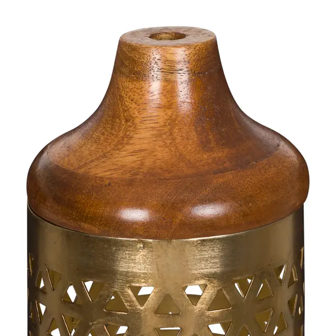 VASO DECORATIVO 35 CM BERWICK - MANGO/OURO VELHO - Foto 2