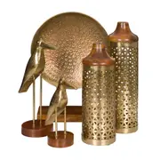 VASO DECORATIVO 35 CM BERWICK - MANGO/OURO VELHO - Foto 5